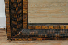 Load image into Gallery viewer, Rattan Wicker Wall Mirror Arched Frame Coastal Boho Decor