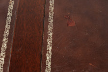 Load image into Gallery viewer, Traditional Mahogany Executive Desk with Inlaid Leather Top and Ball and Claw Feet