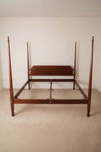 Load image into Gallery viewer, Y and J Solid Mahogany King Size Poster Bed Traditional Four Post Bed Frame