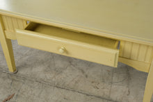 Load image into Gallery viewer, Yellow Cottage Style Single Drawer Side Table