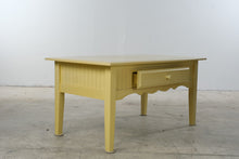 Load image into Gallery viewer, Yellow Cottage Style Single Drawer Side Table