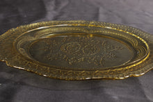 Load image into Gallery viewer, Yellow Amber Depression Glass Plate