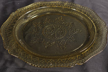Load image into Gallery viewer, Yellow Amber Depression Glass Plate