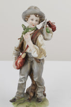 Load image into Gallery viewer, Lefton China Boy Traveler Figurine KW4055 Japan Hand Painted Porcelain 8 Inch
