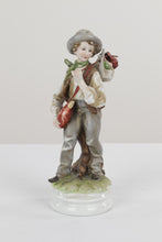 Load image into Gallery viewer, Lefton China Boy Traveler Figurine KW4055 Japan Hand Painted Porcelain 8 Inch