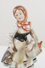 Load image into Gallery viewer, Young Woman with Groceries and Umbrella - Lefton China KW4055