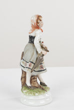 Load image into Gallery viewer, Young Woman with Groceries and Umbrella - Lefton China KW4055