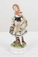 Load image into Gallery viewer, Young Woman with Groceries and Umbrella - Lefton China KW4055