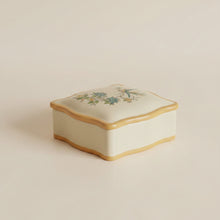 Load image into Gallery viewer, Ceramic Lidded Trinket Box Bird Flower Botanical Asian Style Decor