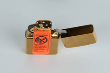 Load image into Gallery viewer, Zippo 204B Brushed Brass Lighter – Original Display Case & Paperwork – Never Filled, Classic Finish