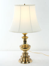 Load image into Gallery viewer, Polished Brass Urn Table Lamp with Bell Shade – Classic Traditional Style