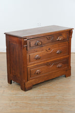 Load image into Gallery viewer, Antique Rustic Three Drawer Chest