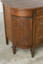 Load image into Gallery viewer, Antique Walnut Buffet Sideboard with Veneer and Serpentine Cabinets - Online Only