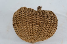 Load image into Gallery viewer, Handwoven Appalachian White Oak Basket with Deer Antler Handle – Rustic Cabin Decor
