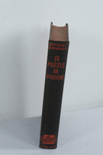 Load image into Gallery viewer, A Puzzle in Poison Anthony Berkeley 1938 First Edition Crime Club Mystery Hardcover