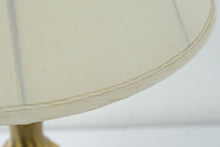 Load image into Gallery viewer, Vintage Brass Table Lamp “Bellmore” with Tapered Shade – Working Condition