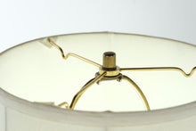 Load image into Gallery viewer, Vintage Brass Table Lamp “Bellmore” with Tapered Shade – Working Condition