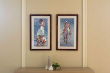 Load image into Gallery viewer, Lucelle Raad Harmony Framed Prints Pair Coastal Figures 18x30