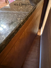 Load image into Gallery viewer, Solid Wood Accent Storage Cabinet with Stone Top