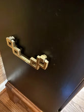 Load image into Gallery viewer, Solid Wood Accent Storage Cabinet with Stone Top