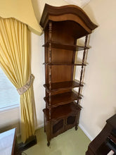 Load image into Gallery viewer, French Provincial Style Tall Open Display Cabinet with Lower Storage