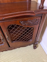 Load image into Gallery viewer, French Provincial Style Tall Open Display Cabinet with Lower Storage