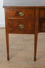 Load image into Gallery viewer, Antique Hepplewhite Style Mahogany Sideboard with Inlay and Pull Out Serving Slide