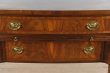 Load image into Gallery viewer, Antique Hepplewhite Style Mahogany Sideboard with Inlay and Pull Out Serving Slide