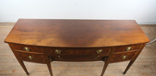 Load image into Gallery viewer, Antique Hepplewhite Style Mahogany Sideboard with Inlay and Pull Out Serving Slide
