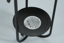 Load image into Gallery viewer, Wrought Iron Pillar Candle Holder β Rustic Black Metal Scroll Stand, 10β