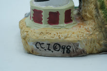 Load image into Gallery viewer, Cape Hatteras Lighthouse Candle Holder Figurine – Coastal Nautical Decor, Hand-Painted Resin