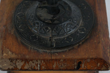 Load image into Gallery viewer, Vintage Wood Coffee Grinder Hand Crank Cast Iron Burr Mill Box