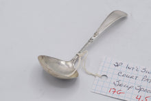 Load image into Gallery viewer, Sterling Silver Court Pattern Soup Ladle 4 5 Inch Floral Handle