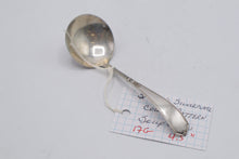 Load image into Gallery viewer, Sterling Silver Court Pattern Soup Ladle 4 5 Inch Floral Handle