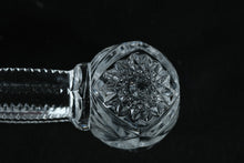 Load image into Gallery viewer, Cut Crystal Knife Rest – Faceted Ends & Textured Center Bar (4.5" Wide)
