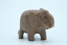 Load image into Gallery viewer, Small Hand-Carved Soapstone Elephant Figurine – Good Luck Decor