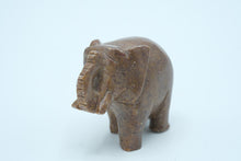 Load image into Gallery viewer, Small Hand-Carved Soapstone Elephant Figurine – Good Luck Decor