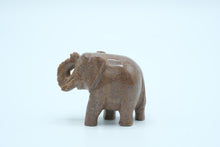 Load image into Gallery viewer, Small Hand-Carved Soapstone Elephant Figurine – Good Luck Decor