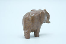 Load image into Gallery viewer, Small Hand-Carved Soapstone Elephant Figurine – Good Luck Decor