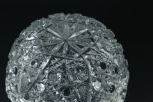 Load image into Gallery viewer, Antique EAPG Style Pressed Glass Serving Bowl – Intricate Pattern, Scalloped Edge