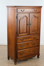 Load image into Gallery viewer, Ethan Allen Cherry Wood Gentleman's Chest with Cabinet Storage