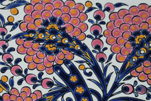 Load image into Gallery viewer, Handmade Greek Ceramic Wall Tile – Niarchos Hellas 6” Floral Art Tile, Made in Greece