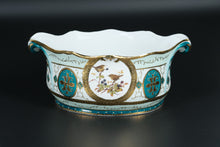 Load image into Gallery viewer, Ornate Rococo-Style Porcelain Bowl with Birds & Gilded Accents – Sèvres Style