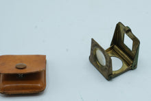 Load image into Gallery viewer, Antique Young Phillips Winston Salem Folding Magnifier Loupe Leather Case