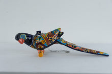 Load image into Gallery viewer, Large Talavera Parrot Hanging Ceramic Bird Mexican Folk Art 28 x 7