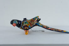 Load image into Gallery viewer, Large Talavera Parrot Hanging Ceramic Bird Mexican Folk Art 28 x 7