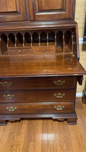 Load image into Gallery viewer, Thomasville Solid Cherry Secretary Desk with Blind Upper Bookcase