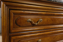 Load image into Gallery viewer, Henredon Marble Top Bachelor Chest Three Drawer Dresser 44.5 Inch