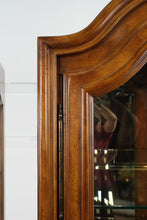 Load image into Gallery viewer, Henredon French Provincial Style Hardwood Glass Curio Cabinet with Lighting