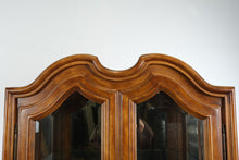 Load image into Gallery viewer, Henredon French Provincial Style Hardwood Glass Curio Cabinet with Lighting